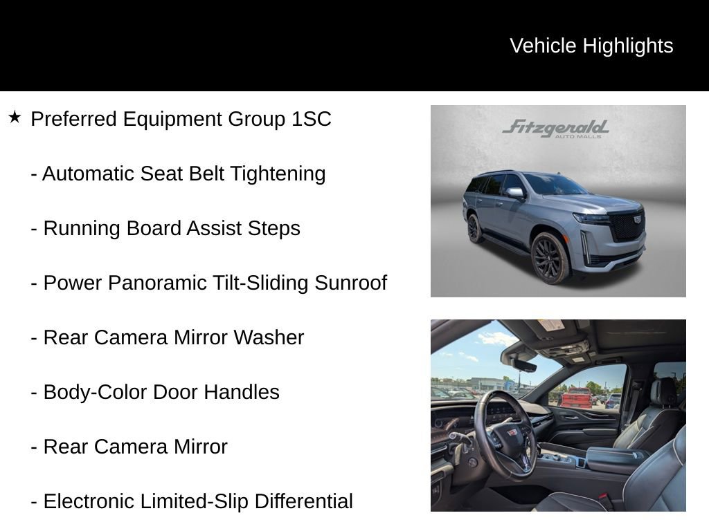 Used 2024 Cadillac Escalade Sport w/ LPO, ONYX Package AWD/4WD image 9