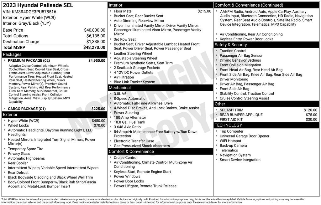 Used 2023 Hyundai Palisade SEL w/ Premium Package image 6