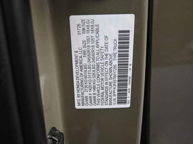 New 2026 Honda Ridgeline TrailSport image 3