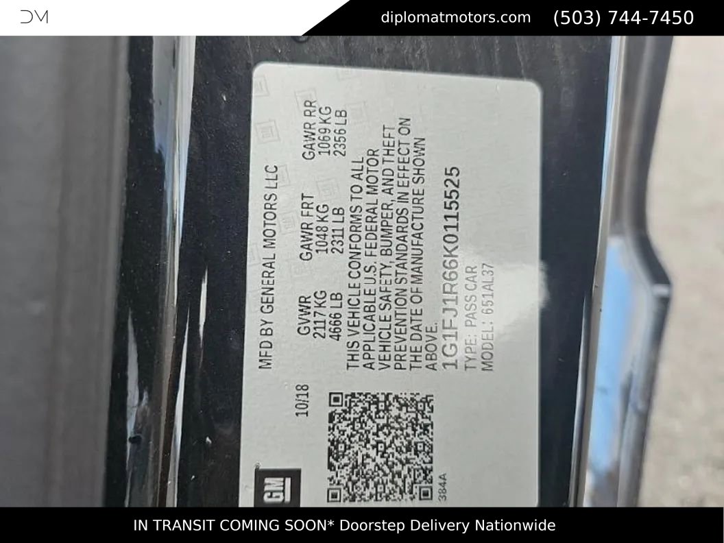 Used 2019 Chevrolet Camaro ZL1 image 3