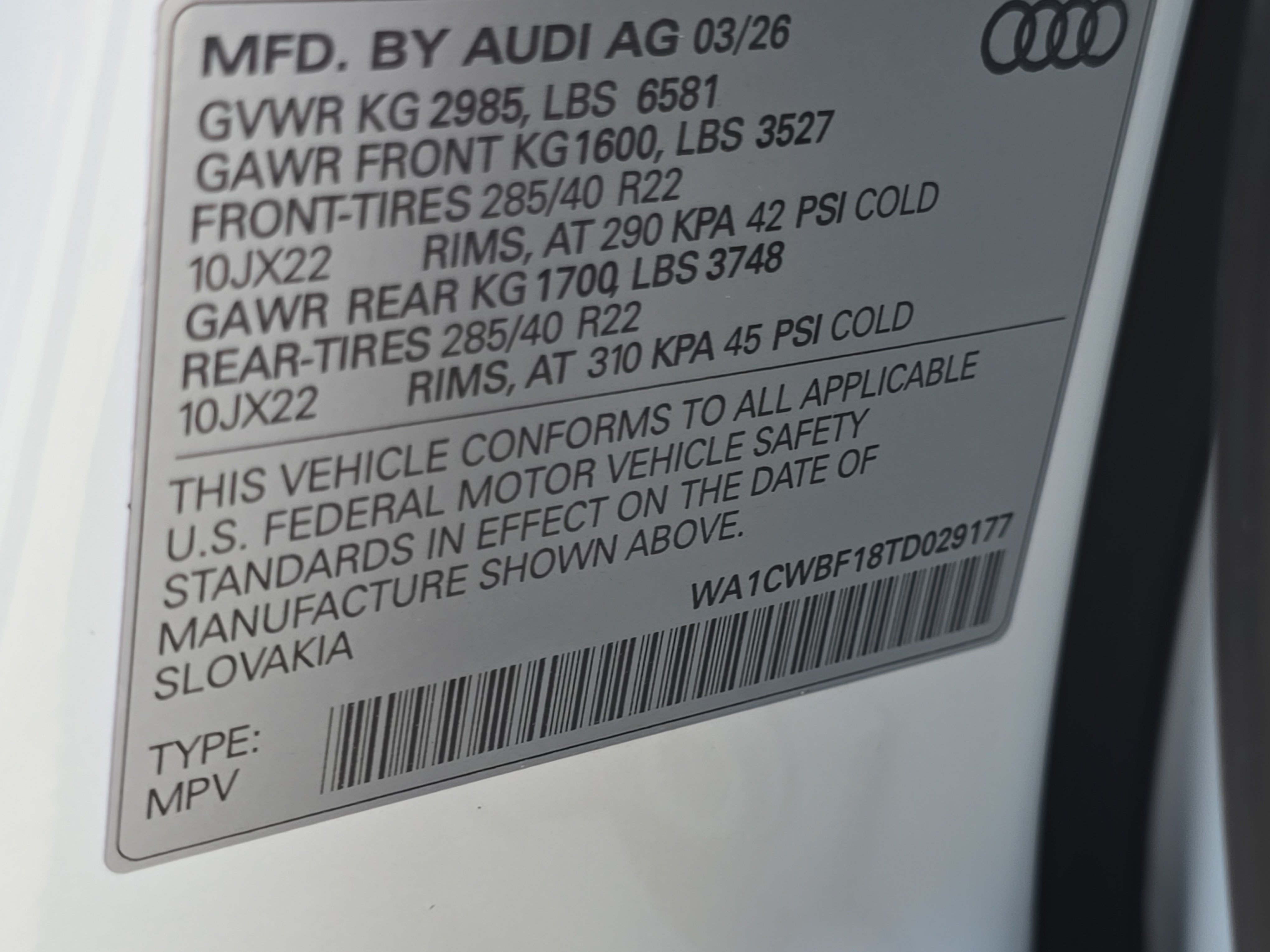 New 2026 Audi SQ8 Prestige AWD/4WD image 36