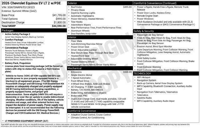 New 2026 Chevrolet Equinox EV LT FWD image 26