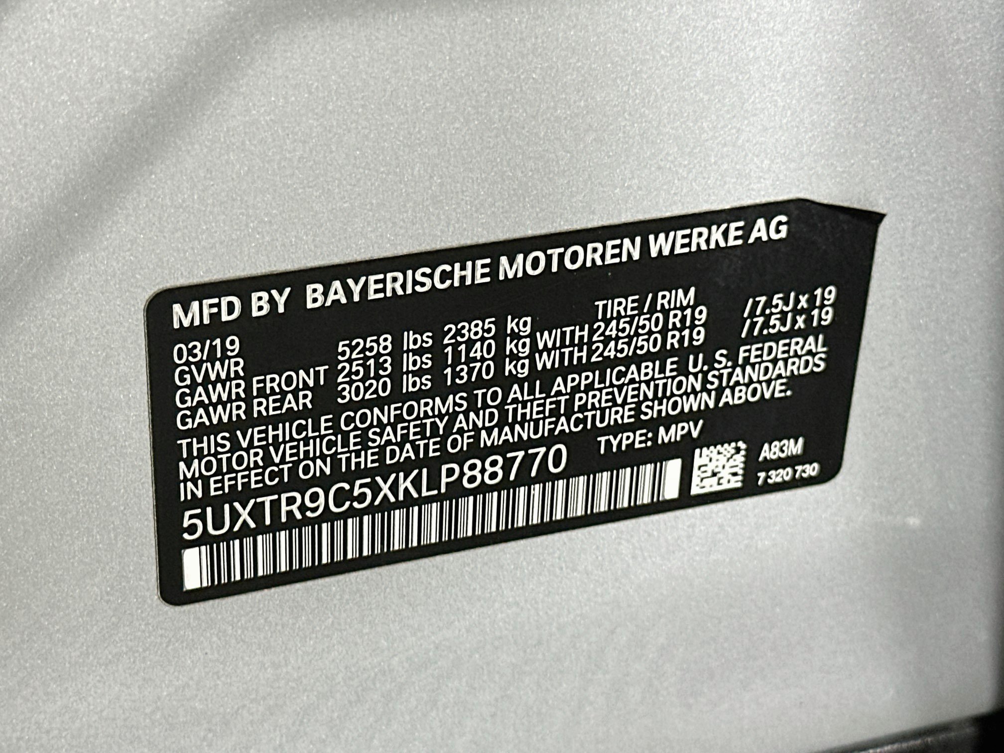 Used 2019 BMW X3 xDrive30i w/ Convenience Package AWD/4WD image 12