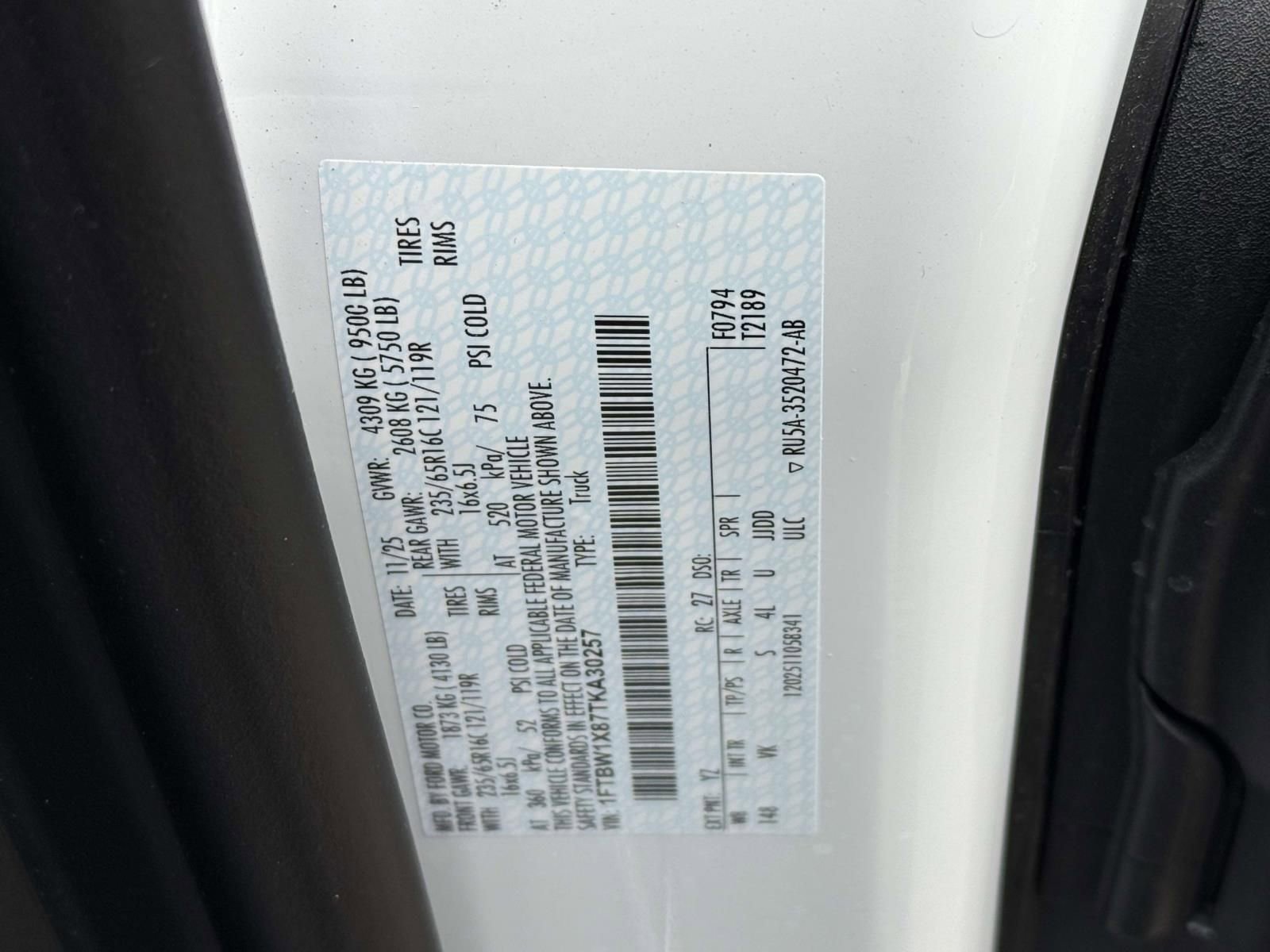 New 2026 Ford Transit 350 148 High Roof w/ Load Area Protection Package image 21