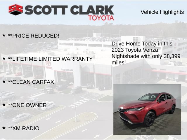 Used 2023 Toyota Venza Nightshade AWD/4WD image 12