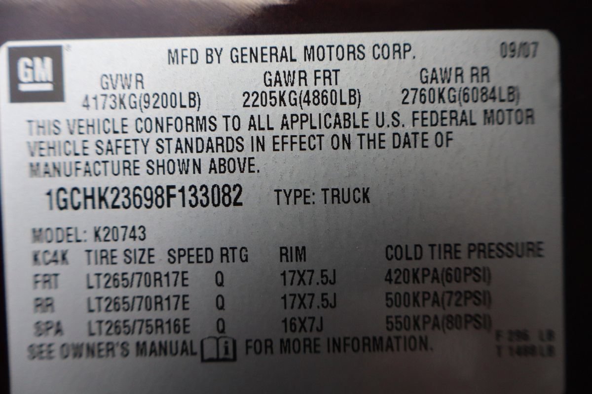 Used 2008 Chevrolet Silverado 2500 LTZ w/ Safety Package AWD/4WD image 45