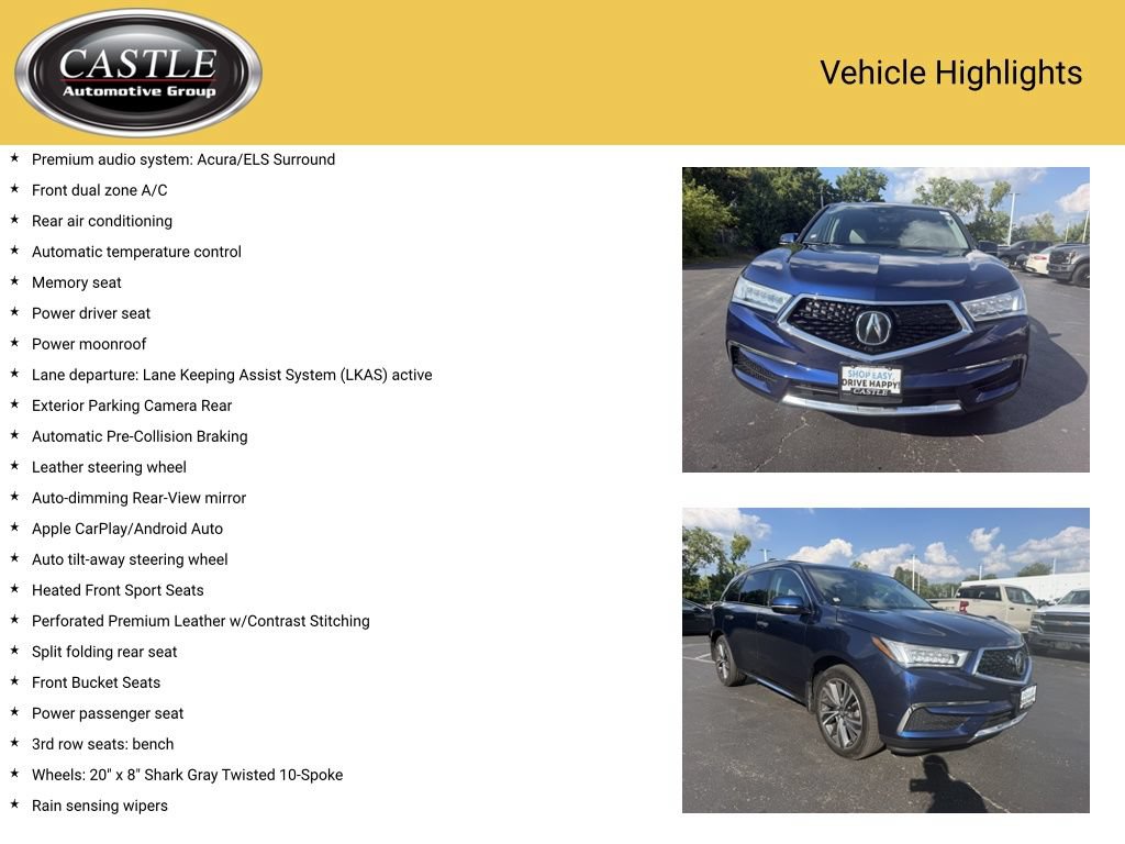 Used 2020 Acura MDX w/ Technology Package AWD/4WD image 3