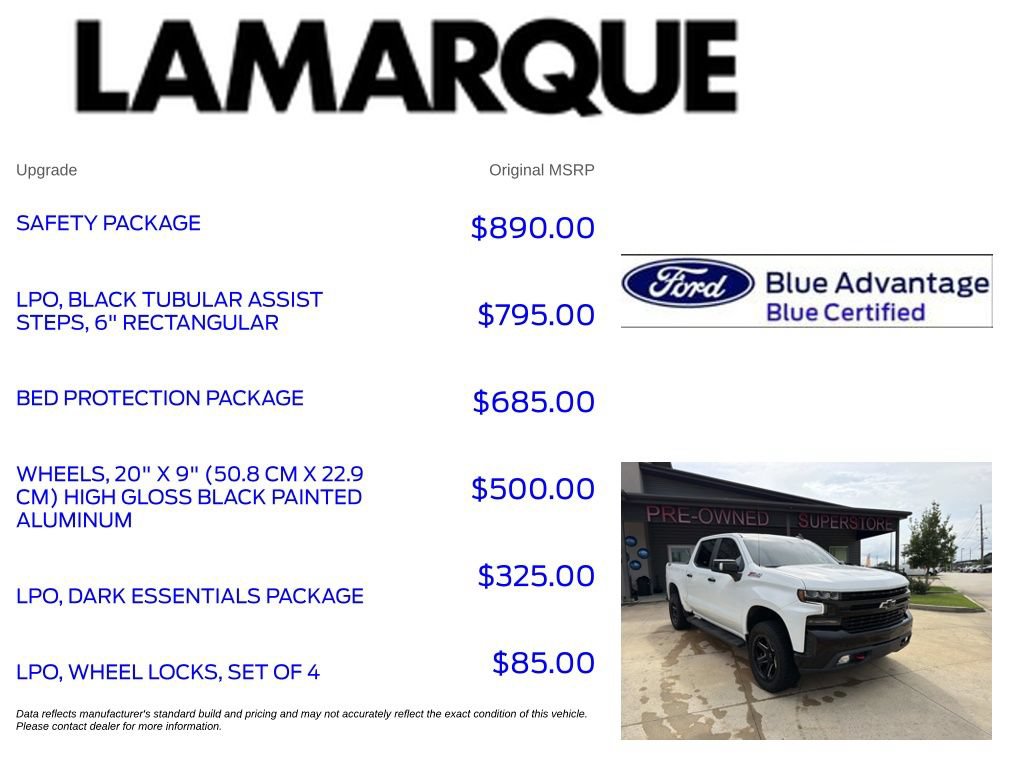 Used 2022 Chevrolet Silverado 1500 LT Trail Boss w/ Safety Package AWD/4WD image 10