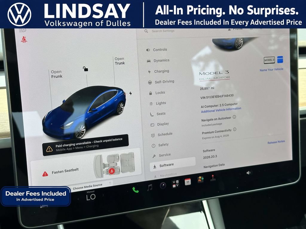 Used 2018 Tesla Model 3 Performance AWD/4WD image 24