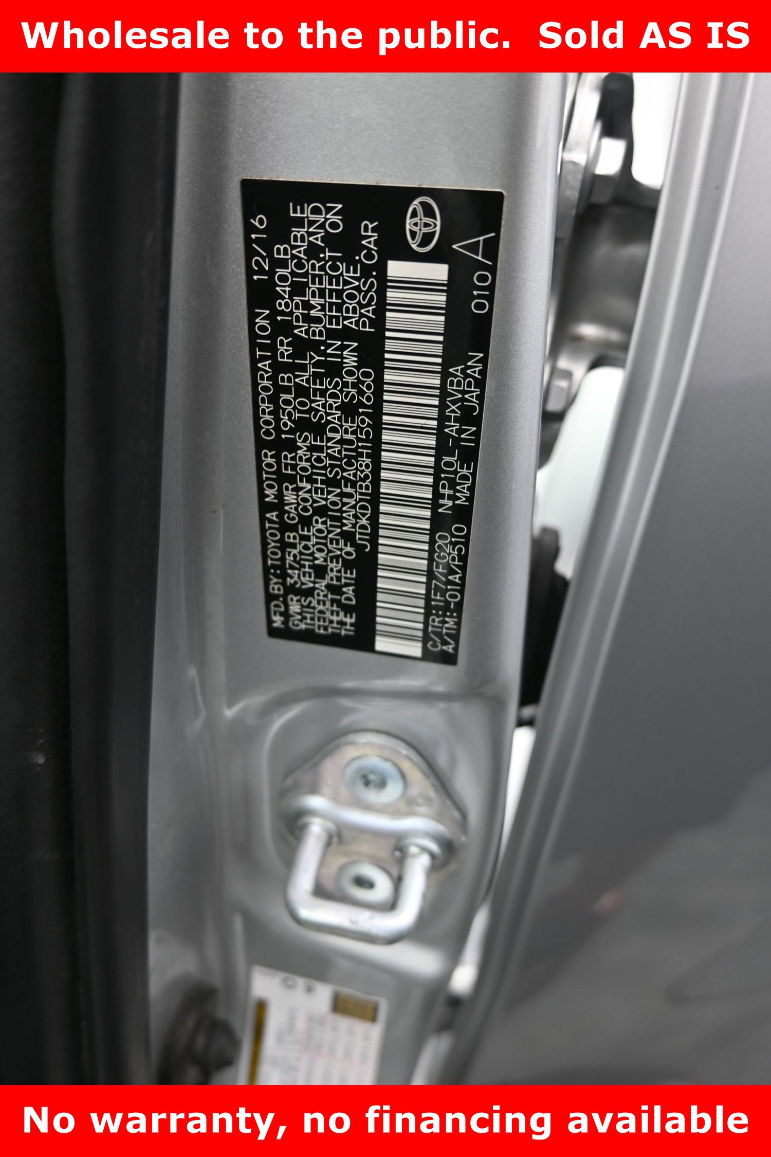 Used 2017 Toyota Prius C Two image 15