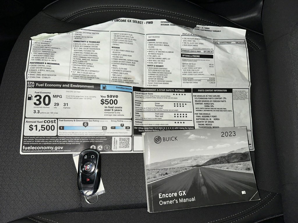 Certified 2023 Buick Encore GX Select w/ Safety Package II image 4