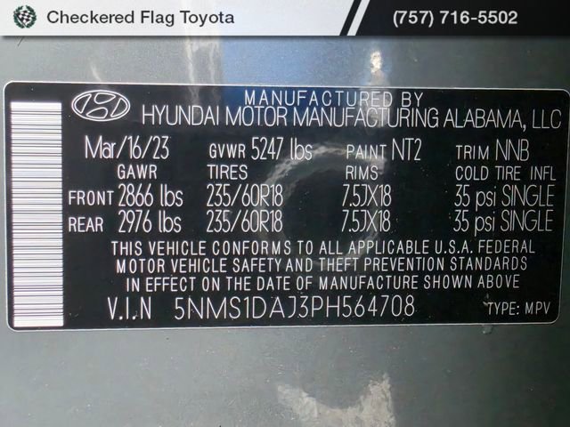 Used 2023 Hyundai Santa Fe SE AWD/4WD image 48