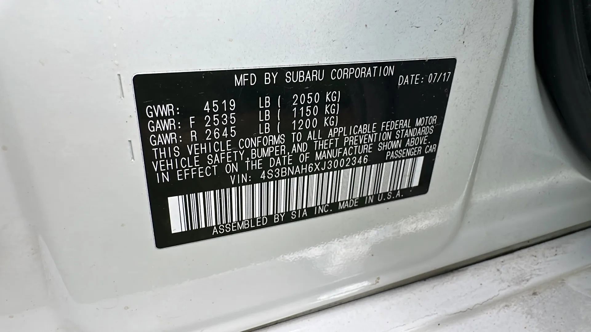 Used 2018 Subaru Legacy 2.5i Premium image 47