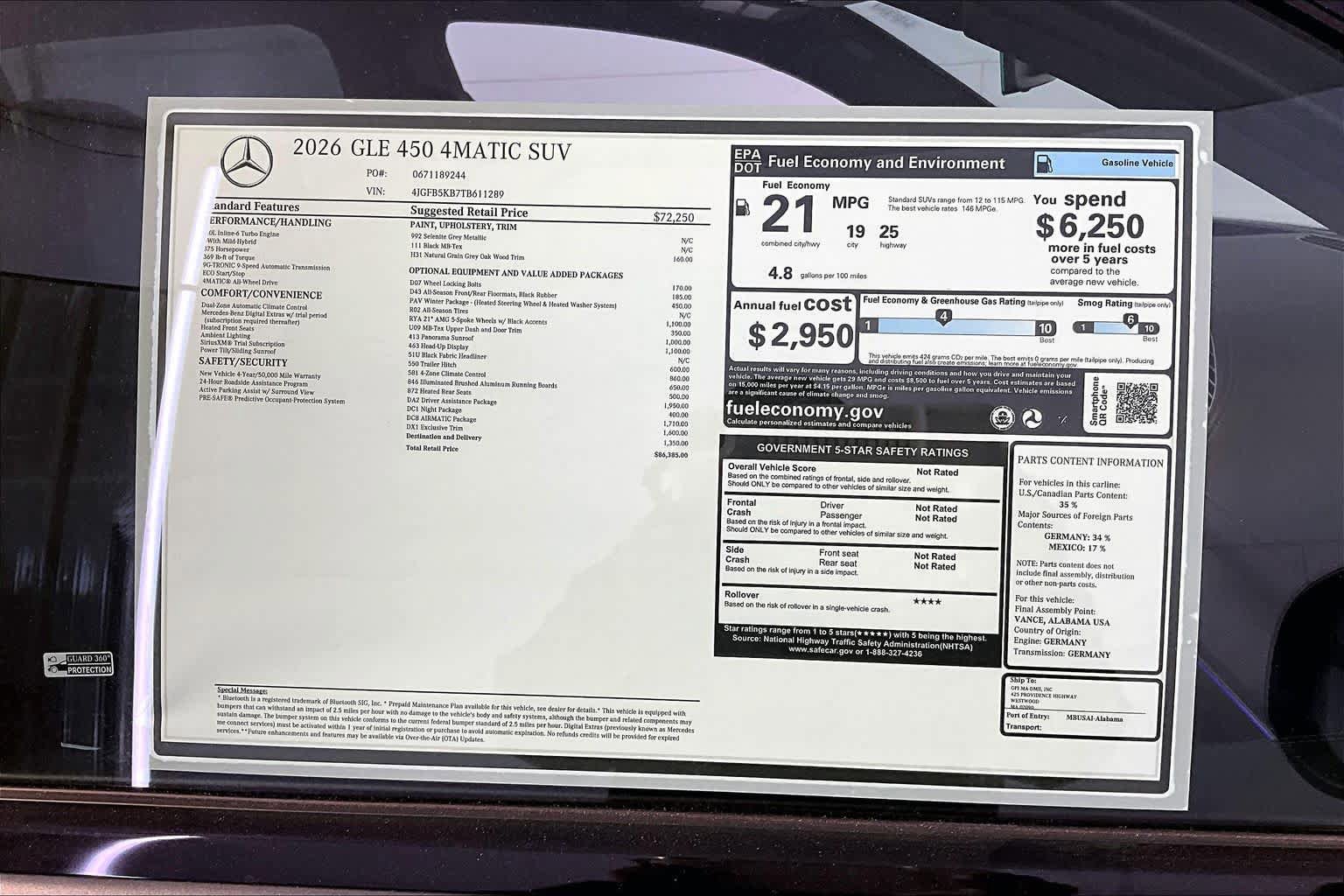 New 2026 Mercedes-Benz GLE 450 4MATIC image 18