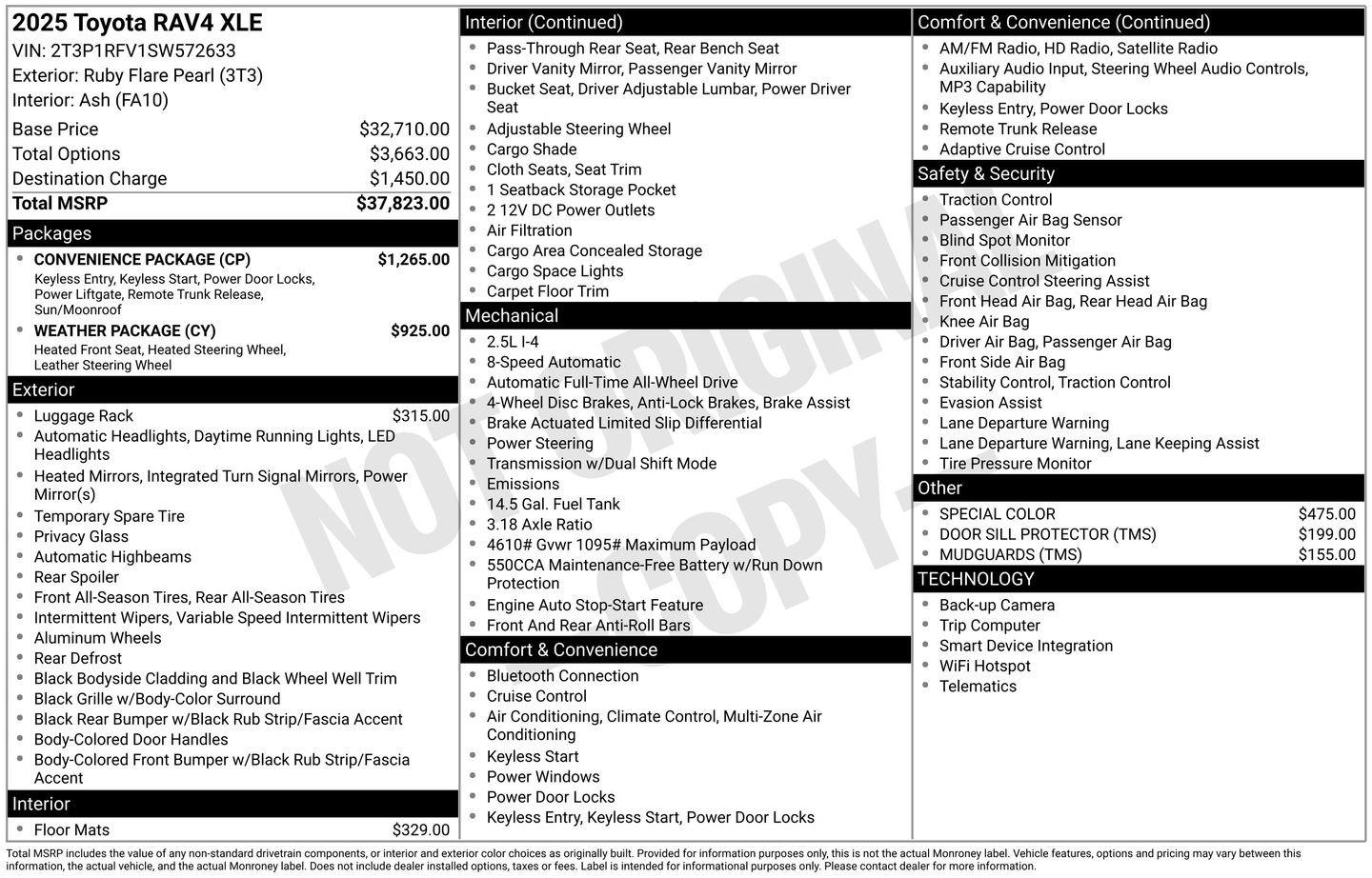 Certified 2025 Toyota RAV4 XLE w/ Convenience Package image 29