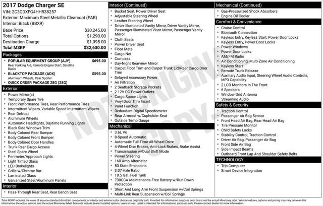 Certified 2017 Dodge Charger SE w/ Popular Equipment Group video 2