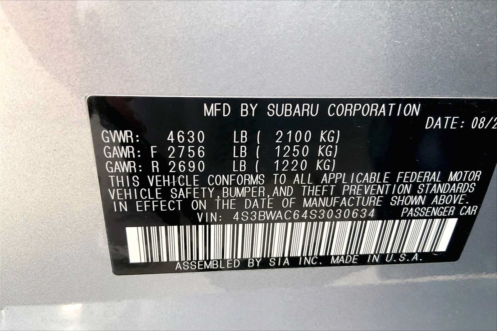 Certified 2025 Subaru Legacy Premium AWD/4WD image 33