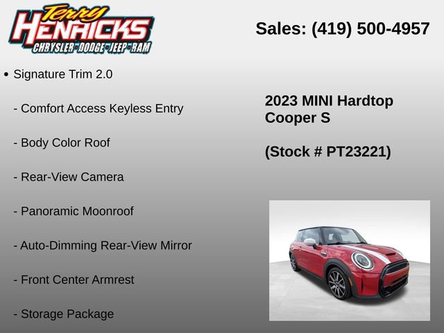 Used 2023 MINI Cooper S w/ Signature Upholstery Package FWD image 23