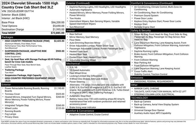 Used 2024 Chevrolet Silverado 1500 High Country w/ High Country Premium Package image 31