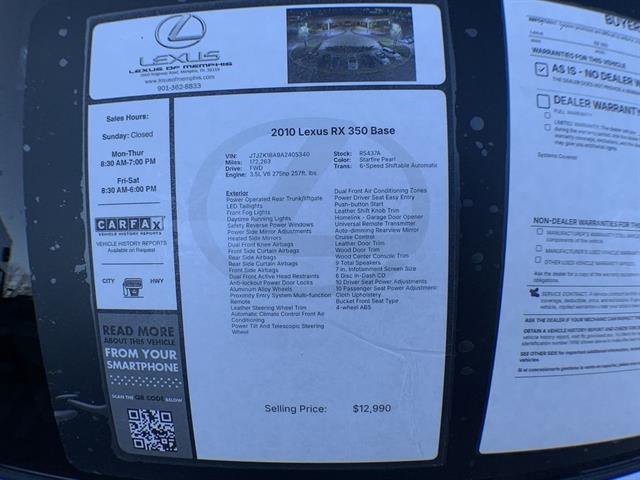 Used 2010 Lexus RX 350 2WD image 25