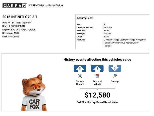 Used 2016 INFINITI Q70 3.7 image 12