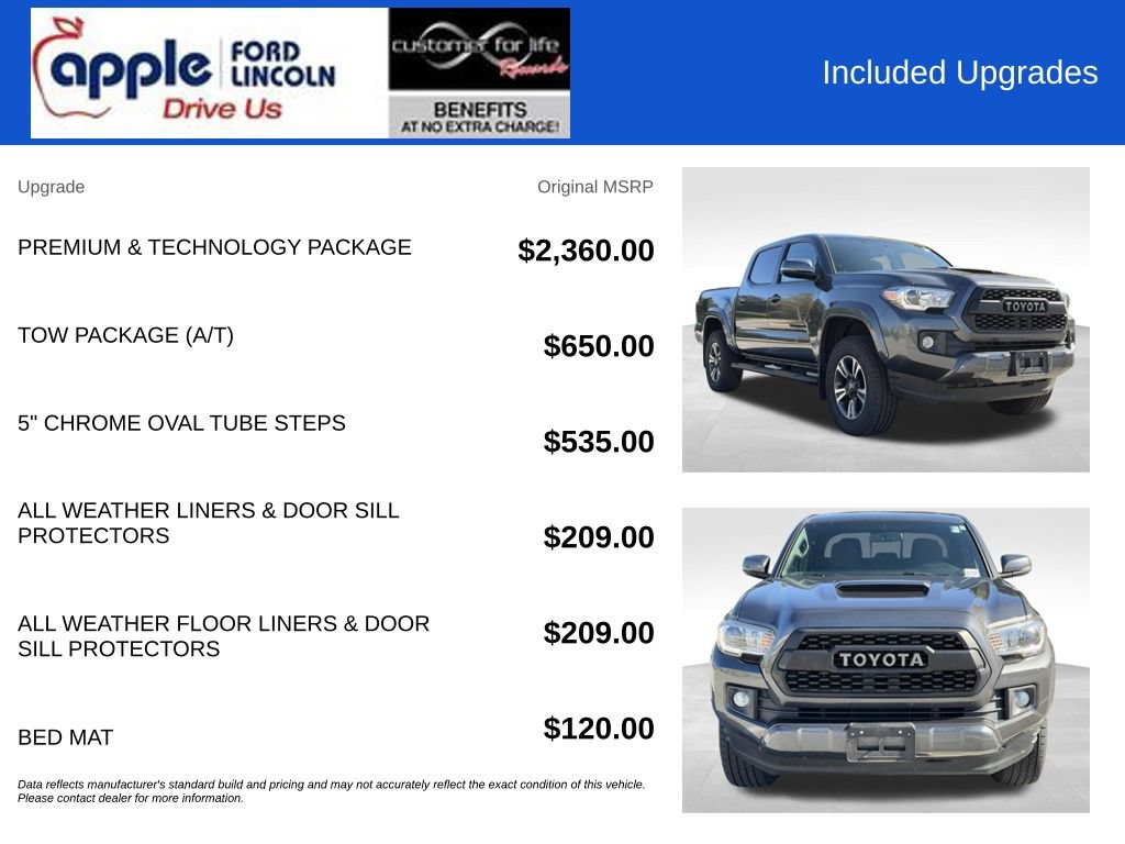 Used 2017 Toyota Tacoma TRD Sport w/ Premium & Technology Package AWD/4WD image 4