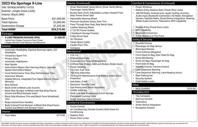 Used 2023 Kia Sportage X-Line w/ X-Line Premium Package AWD/4WD image 10