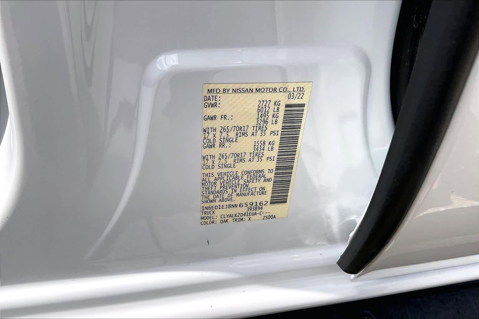 Used 2022 Nissan Frontier Pro-X RWD image 33