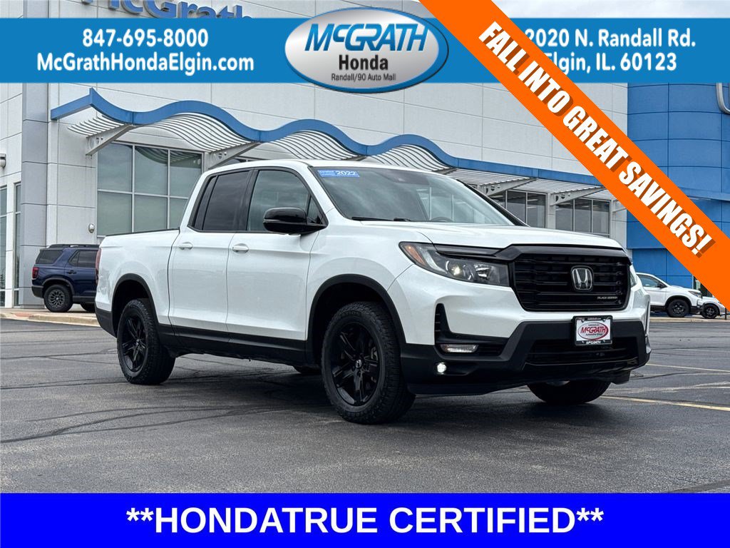 Certified 2022 Honda Ridgeline Black Edition