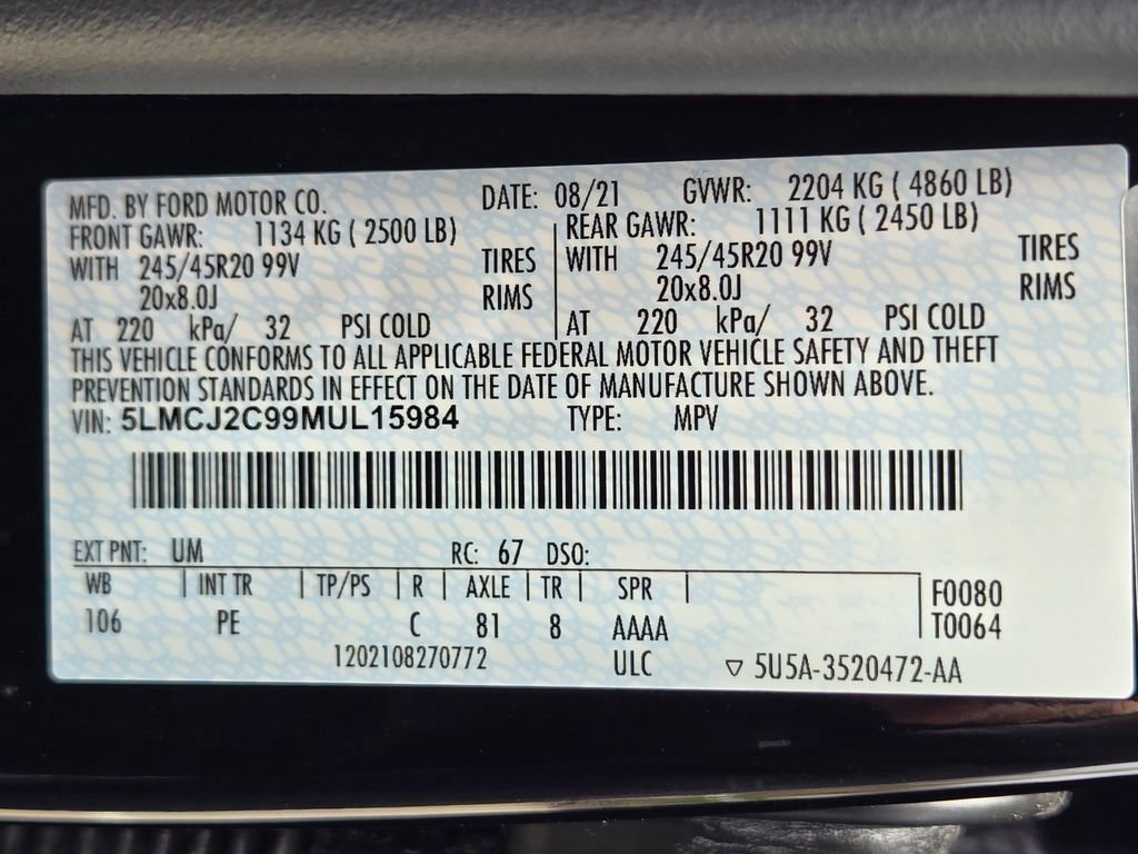 Used 2021 Lincoln Corsair Reserve w/ Elements Package image 32