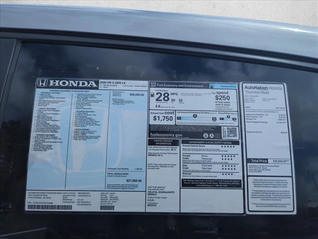 New 2026 Honda HR-V LX image 20
