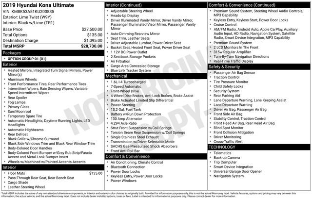 Used 2019 Hyundai Kona Ultimate image 26
