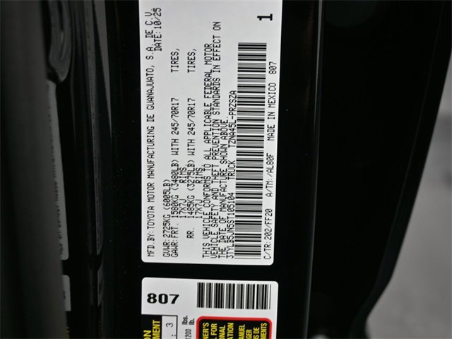 New 2025 Toyota Tacoma SR5 image 20