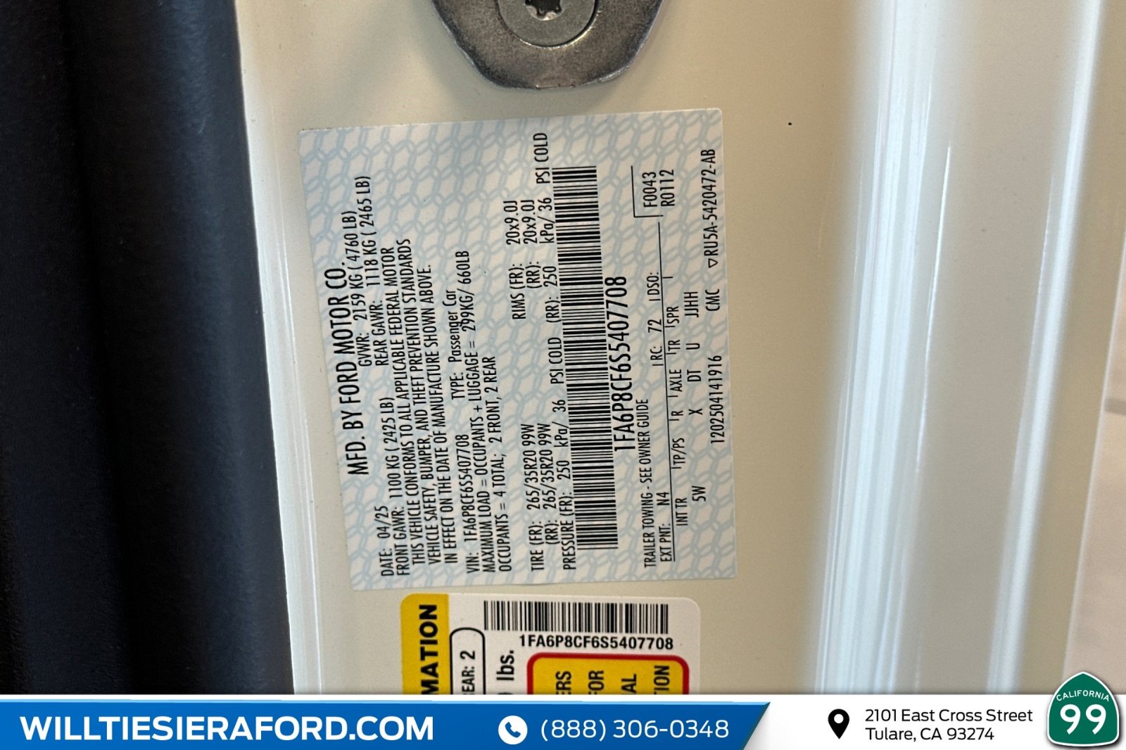 New 2025 Ford Mustang GT Premium w/ 60th Anniversary Package image 18