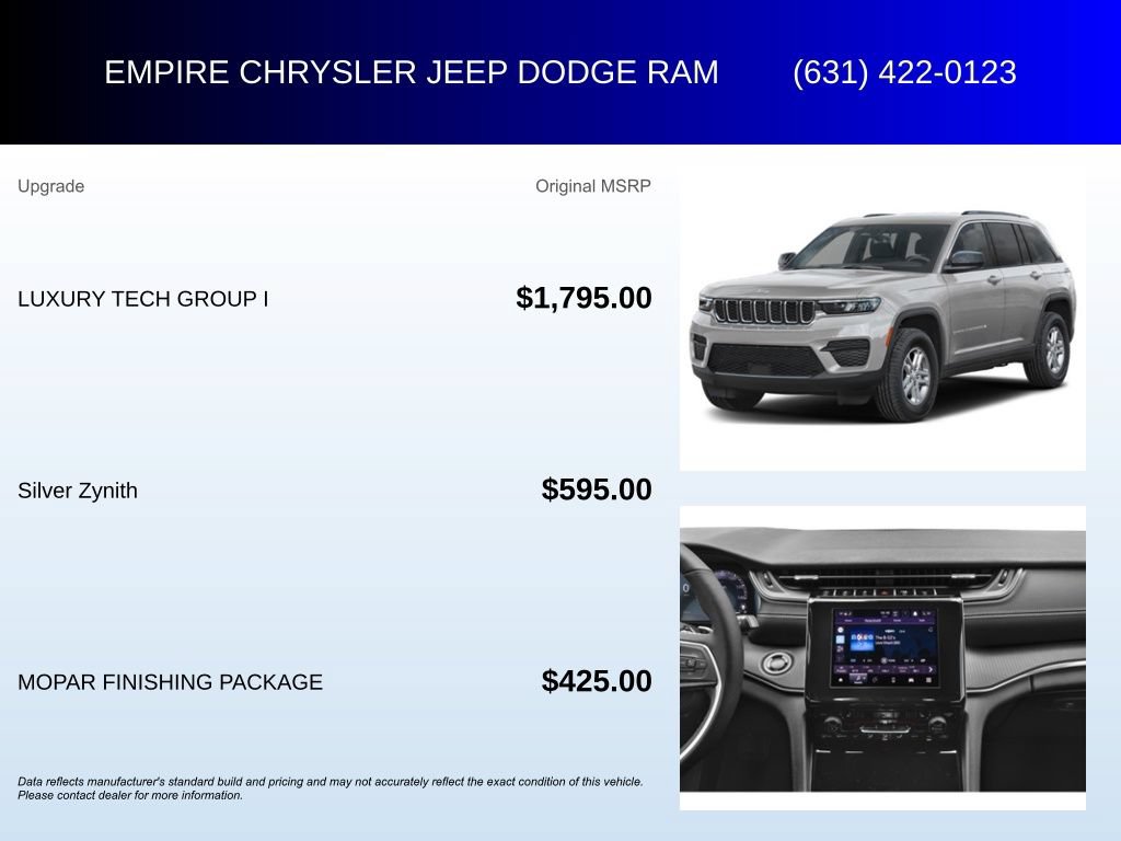 New 2025 Jeep Grand Cherokee Laredo w/ Luxury Tech Group I AWD/4WD image 6