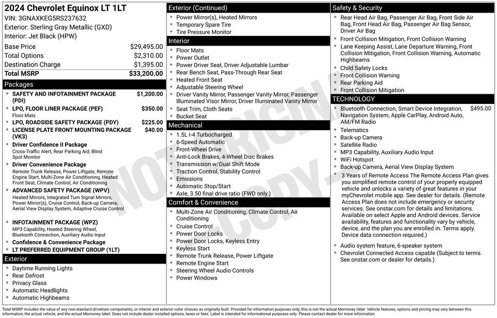 Used 2024 Chevrolet Equinox LT FWD image 30