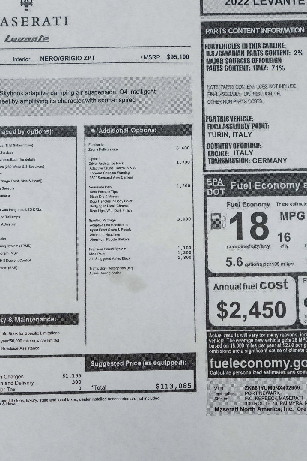 Used 2022 Maserati Levante Modena image 49