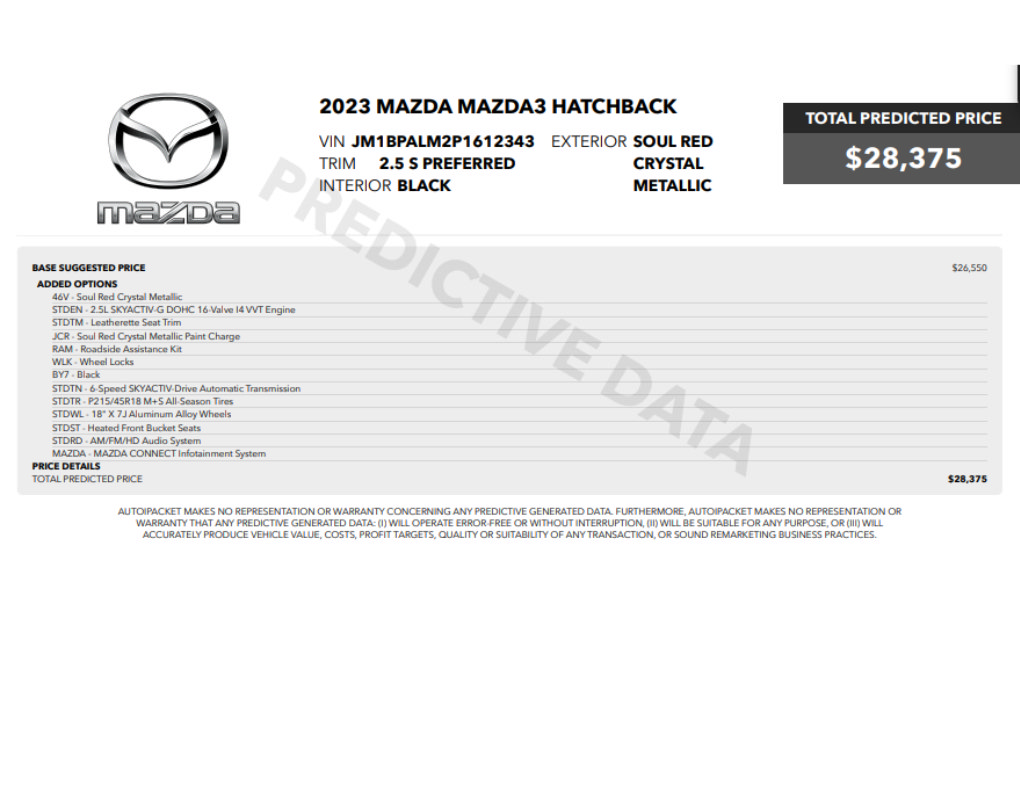 Used 2023 MAZDA MAZDA3 s FWD image 2