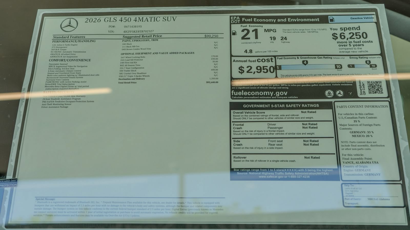 New 2026 Mercedes-Benz GLS 450 4MATIC image 36