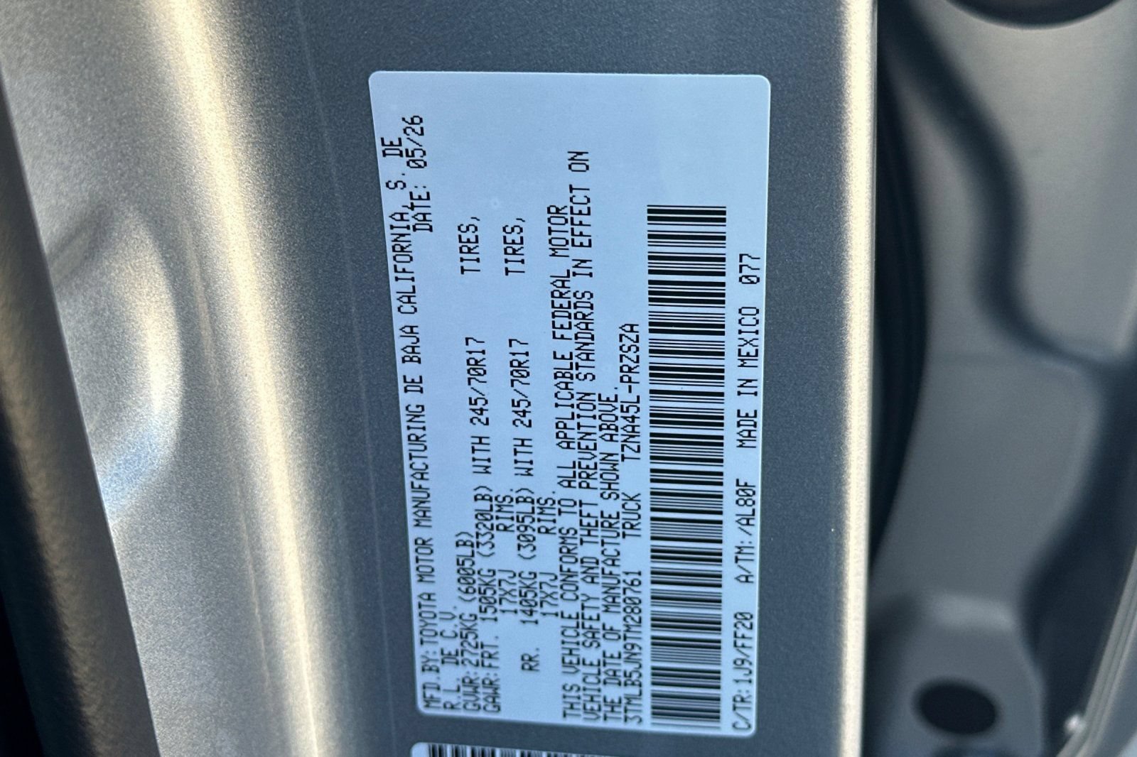 New 2026 Toyota Tacoma SR5 AWD/4WD image 32