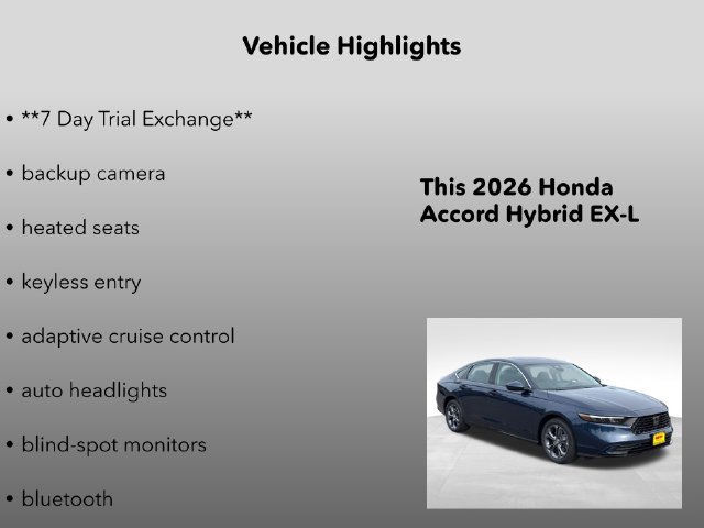 New 2026 Honda Accord EX-L image 5