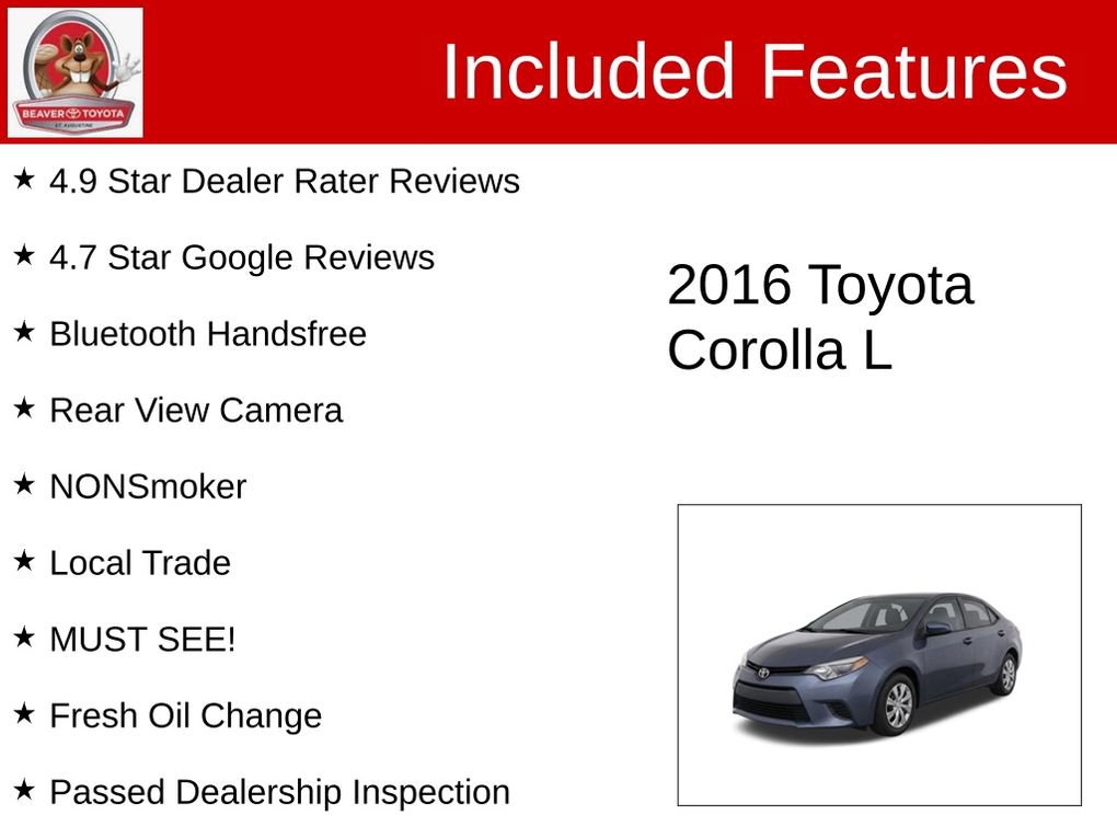 Used 2016 Toyota Corolla L FWD image 4