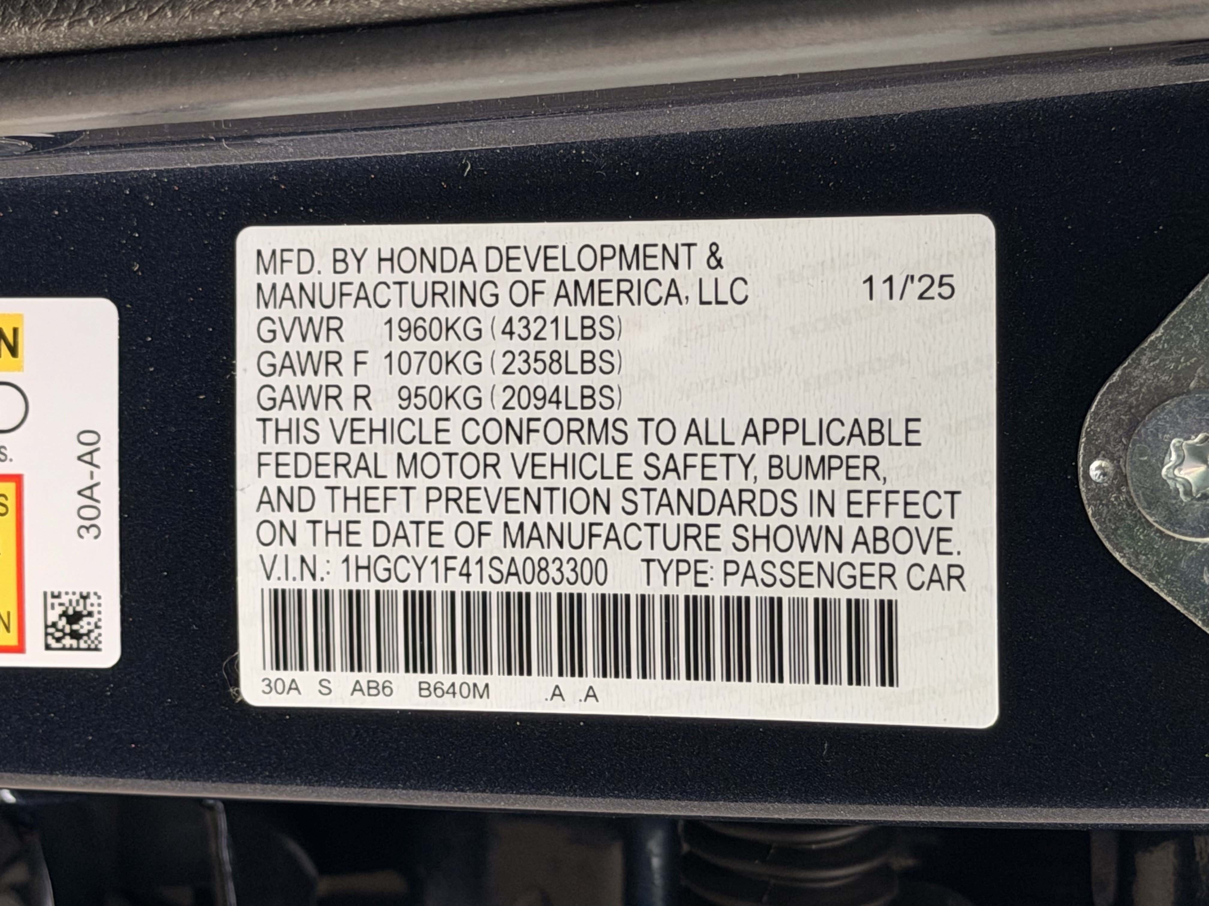 Certified 2025 Honda Accord SE image 28