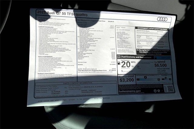 New 2025 Audi Q7 3.0T Premium Plus image 14