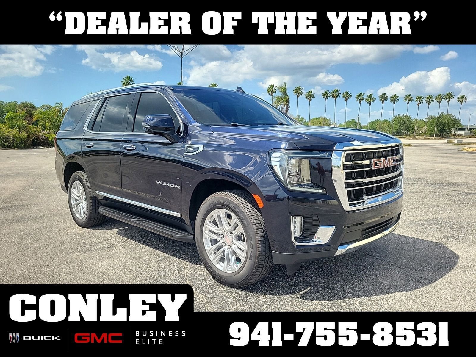 Used 2021 GMC Yukon SLT w/ Rear Media and Nav Package RWD image 1