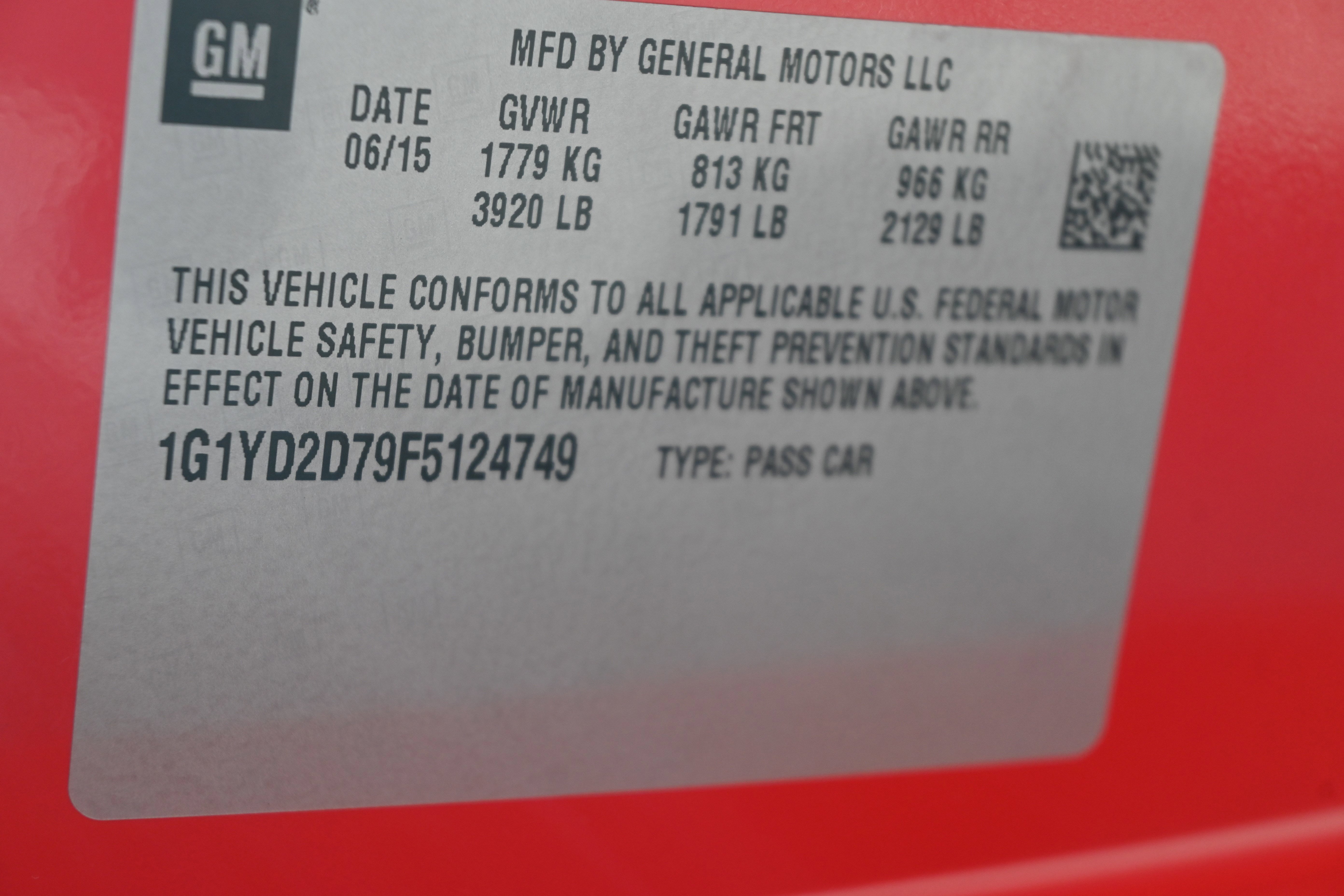 Used 2015 Chevrolet Corvette Stingray Coupe w/ 2LT Preferred Equipment Group RWD image 34