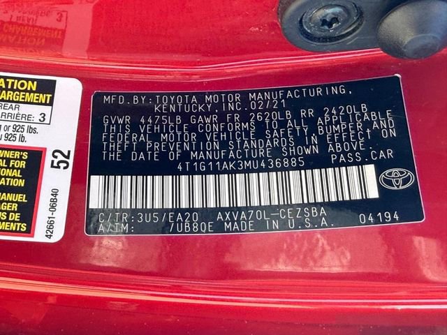 Used 2021 Toyota Camry SE w/ Blackout Package (TMS) FWD image 25
