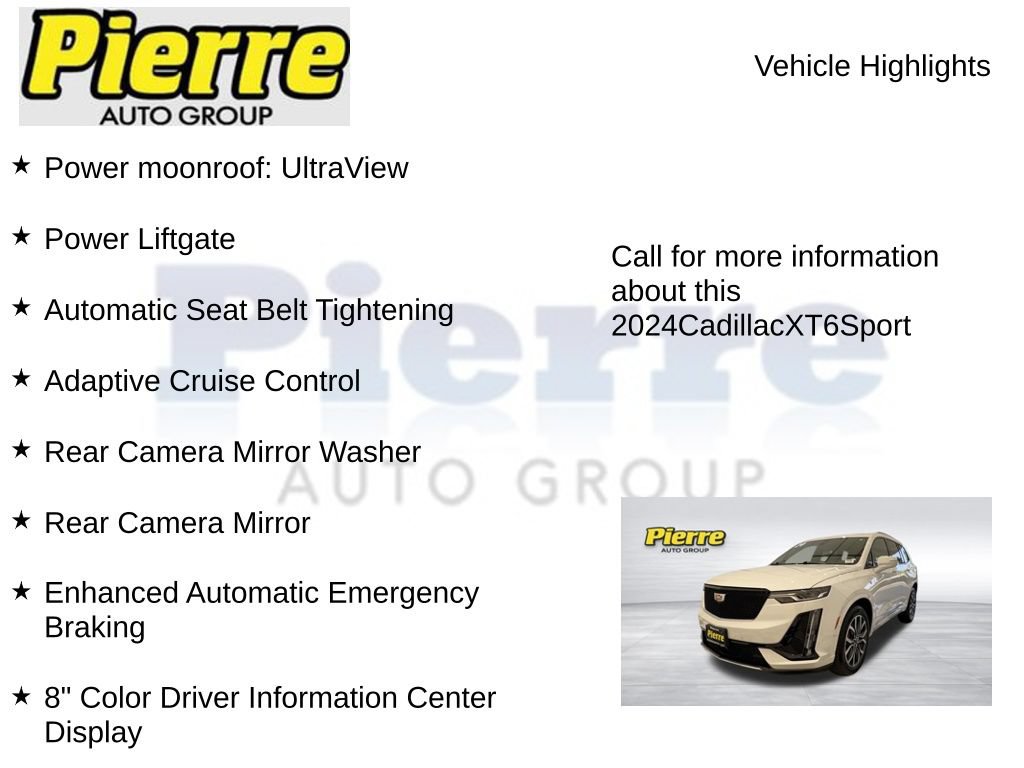 Used 2024 Cadillac XT6 Sport w/ Technology Package AWD/4WD image 22