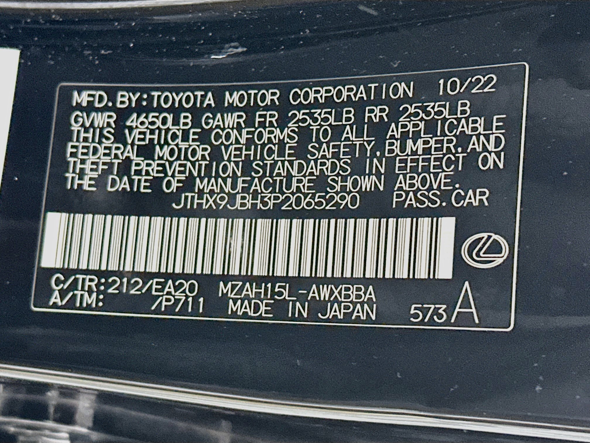 Used 2023 Lexus UX 250h AWD w/ Accessory Package (Z1) image 12