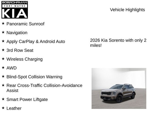 New 2026 Kia Sorento X-Line EX image 7